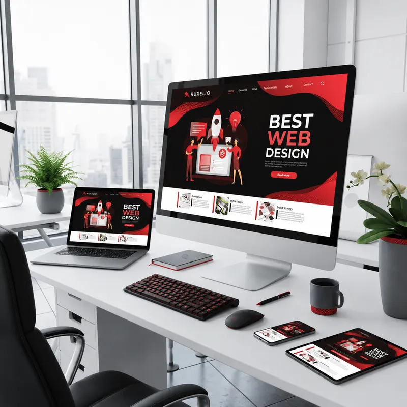 Ruxelio web design workspace